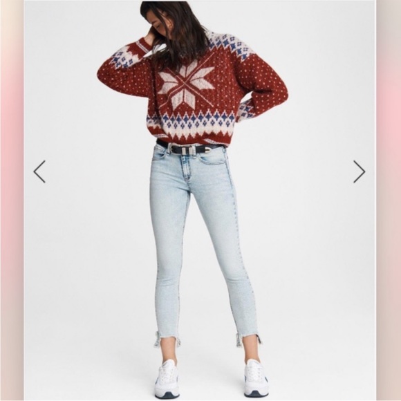 NWT rag & bone Cate Mid-Rise Skinny Thunderbird
Slim Fit Ankle Acid Indigo Jeans - Picture 5 of 16